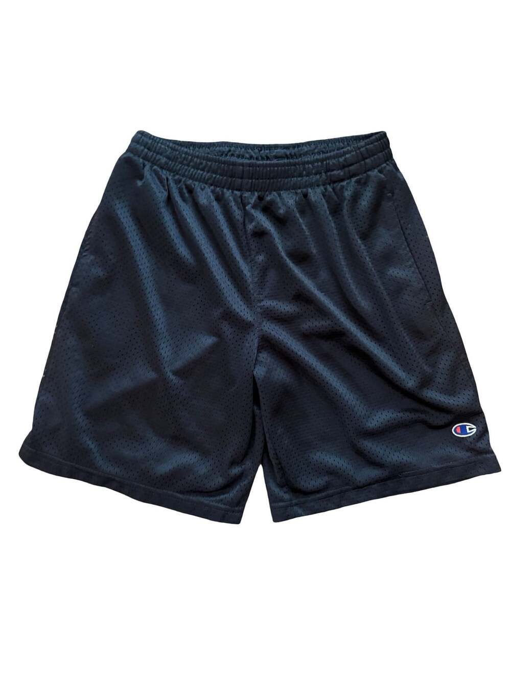 Champion Mesh Athletic Shorts Youth Size S Black Basketball Gym With Pockets